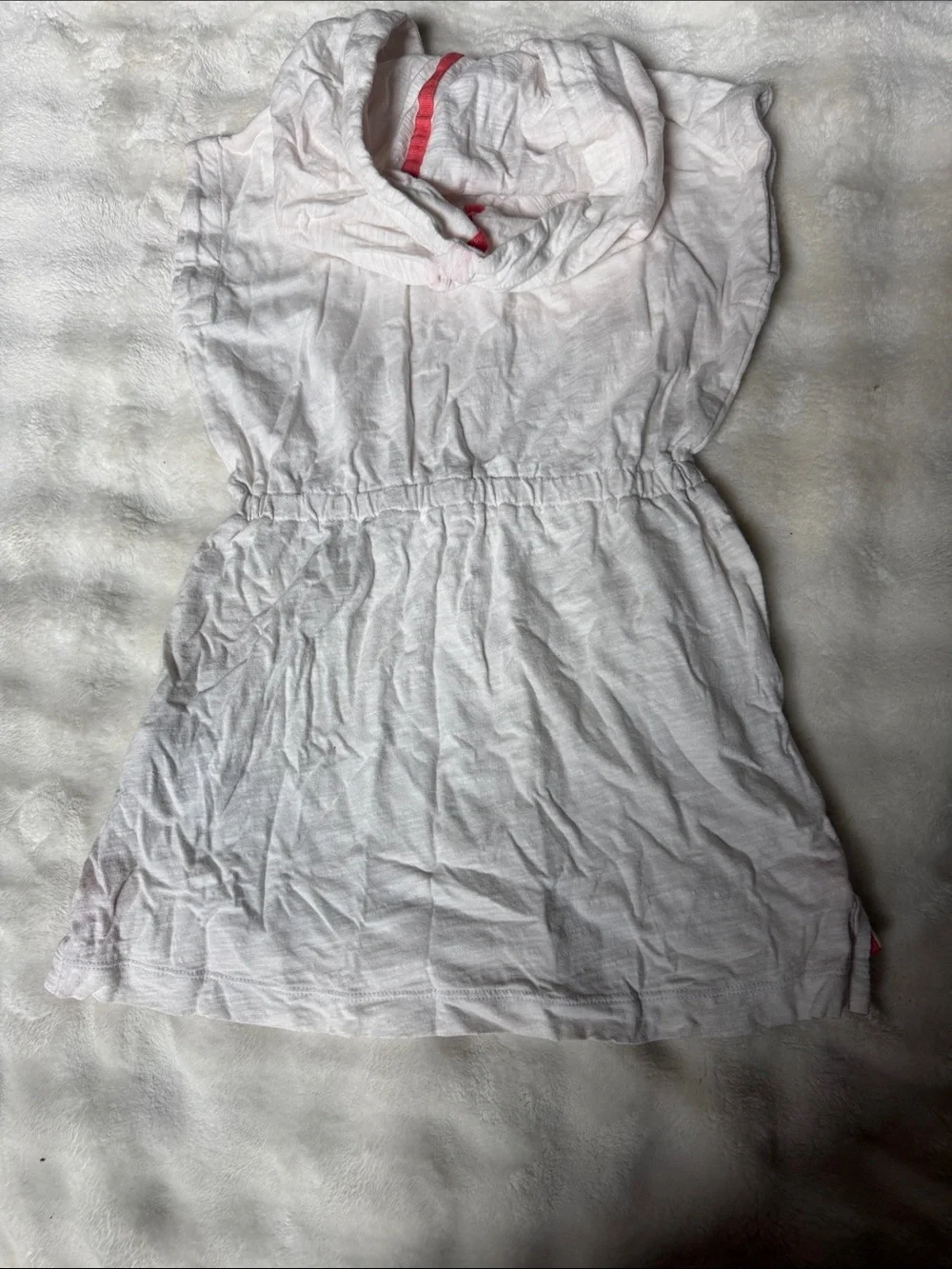 GAP White Cover-Up with Coral Trim